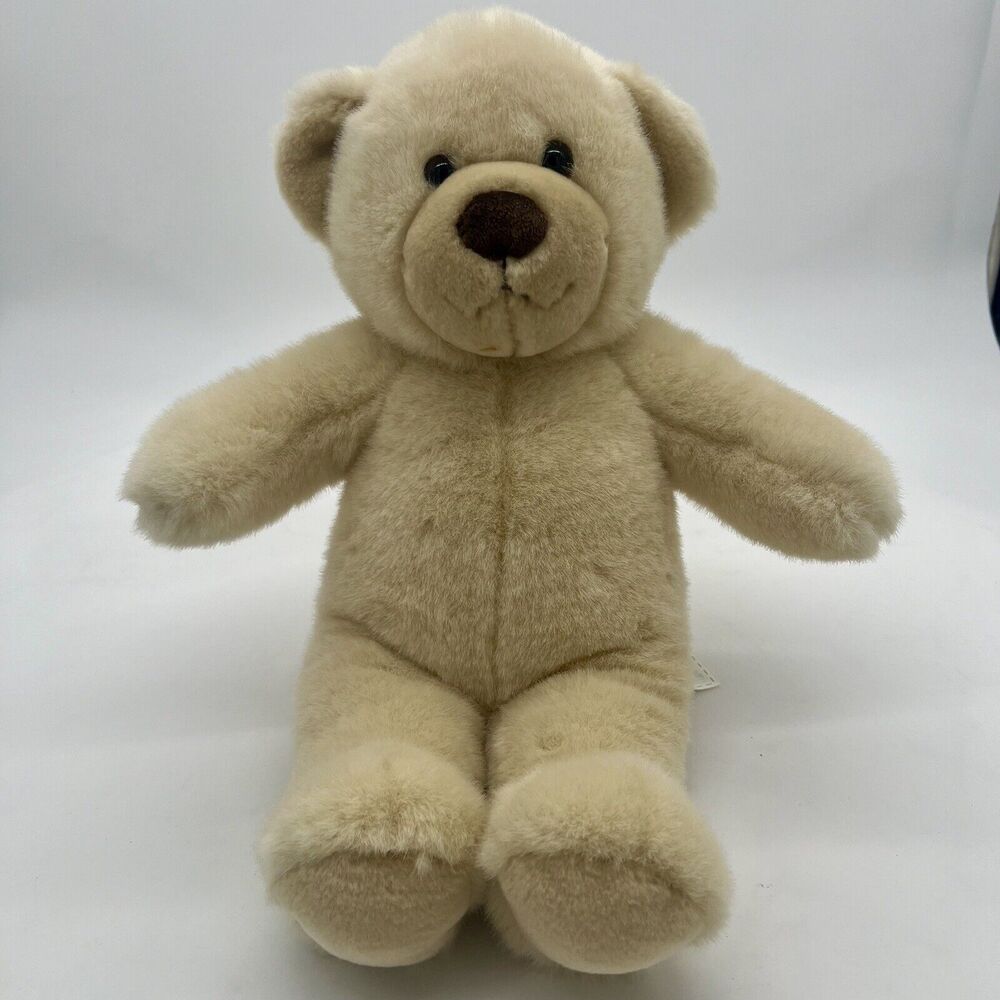 Vintage 14" Classic Tan Build A Bear Teddy Bear Plush Stuffed Animal